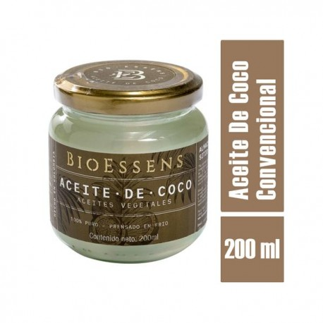ACEITE DE COCO CONVENCIONAL (Frasco X 200 ml) BIOESSENS