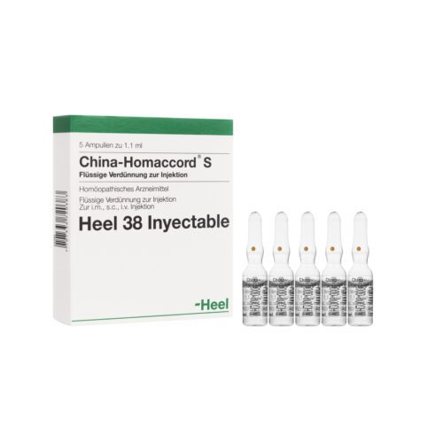 MEDICAMENTOS CHINA HOMACCORD AMPOLLA X 1 ML HEEL (Caja x 5 Ampollas) HEEL