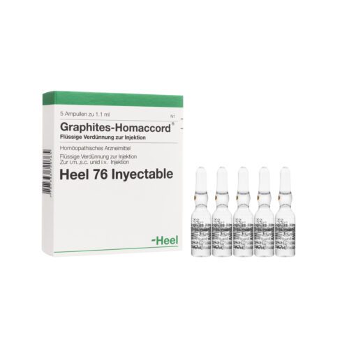 MEDICAMENTOS GRAPHITES HOMACCORD AMPOLLA X 1 ML HEEL (Caja x 5 Ampollas) CICATRICES Y HERIDAS