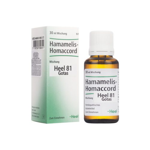 MEDICAMENTOS HAMAMELIS HOMACCORD GOTAS (Frasco X 30 ml) HEEL CARDIOVASCULAR Y CIRCULACION