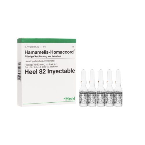 HAMAMELIS HOMACCORD AMPOLLA X 1 ML HEEL (Caja x 5 Ampollas)