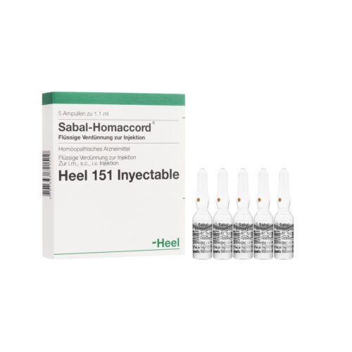 MEDICAMENTOS SABAL HOMACCORD AMPOLLA X 1 ML HEEL (Caja x 5 Ampollas) HEEL