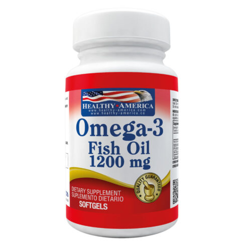 OMEGA 3 FISH OIL 1200MG (X 60 SOFT) Healthy America