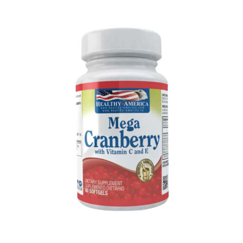 MEGA CRANBERRY 850MG W VIT C & E (X 60 SOFT) Healthy America