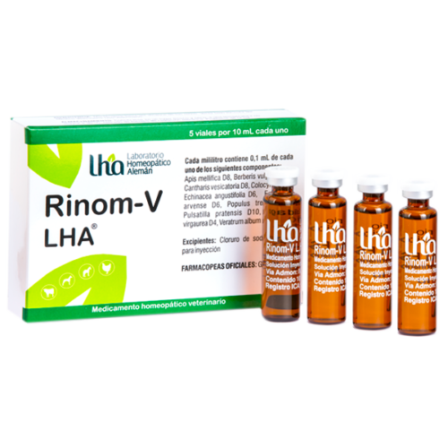 RINOM-V VIALES X 10 ML (Caja x 5 Viales) LHA VET