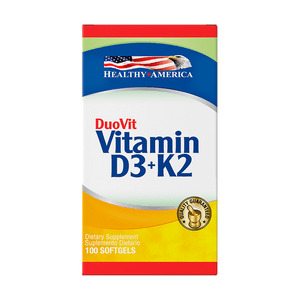 DUOVIT (VITAMIN D3+K2) (X 100 SOFT) Healthy America