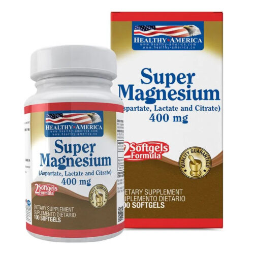 SALUD Y NUTRICIÓN SUPER MAGNESIUM FORMULA 400 MG (X 100 SOFT) Healthy America HEALTHY AMERICA